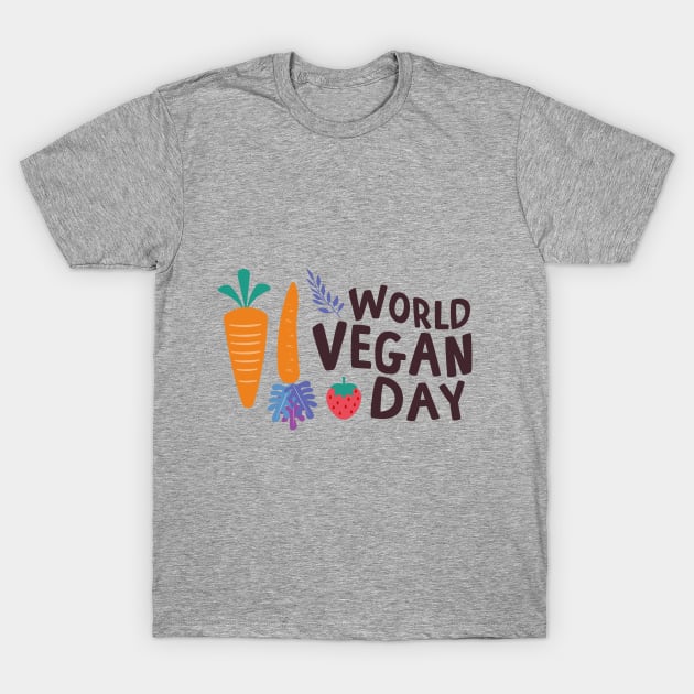 World vegan day T-Shirt by desipatty